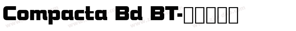 Compacta Bd BT字体转换